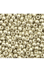 Miyuki rocailles Perlen 8/0 - Duracoat galvanized silver 8-4201